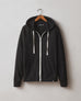 Men's Lightweight Full Zip - Black Solid